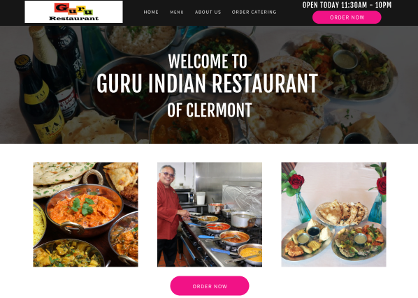 screenshot of guru website redesign